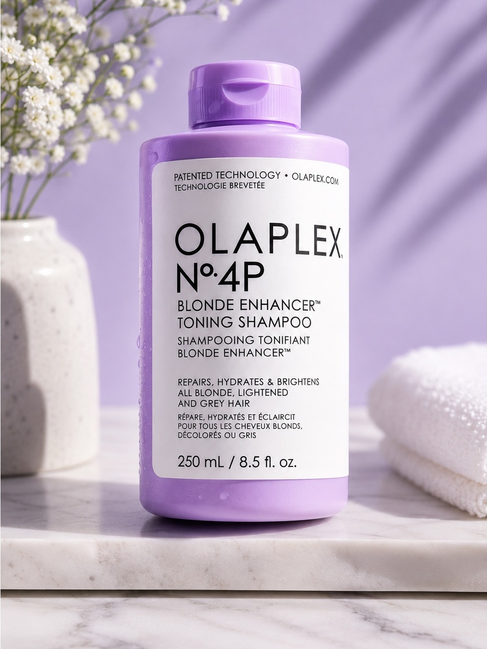 OLAPLEX Blonde Enhancer Toning Shampoo - Lavender Bottle